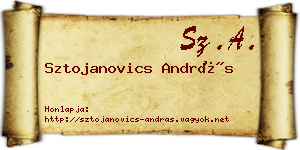 Sztojanovics András névjegykártya
